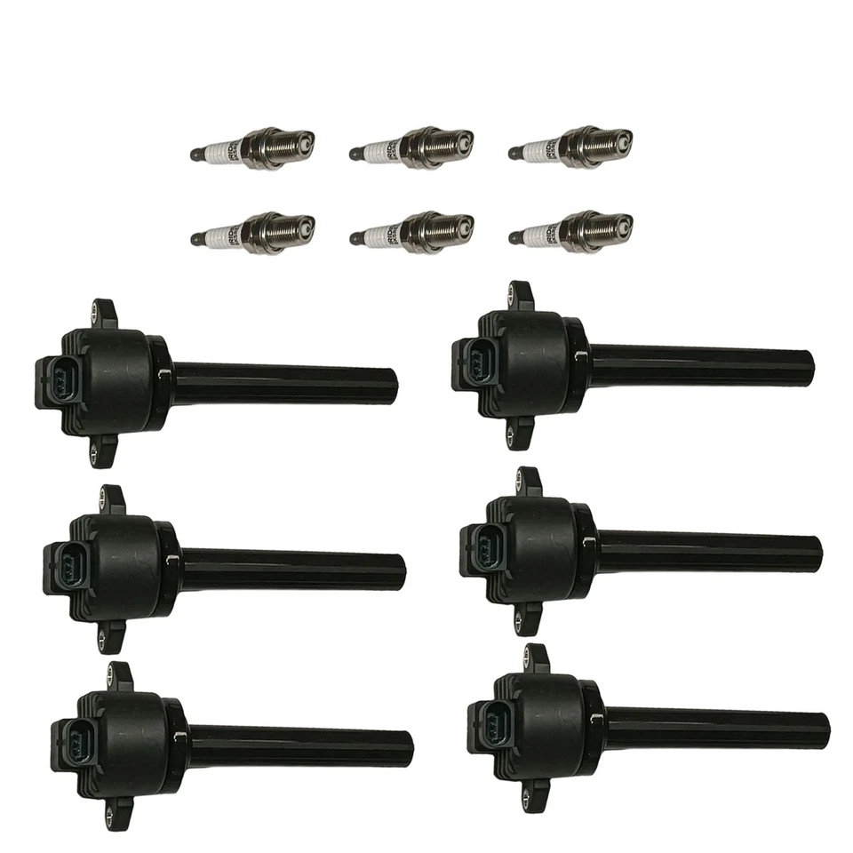6X Bobina de encendido y bujía para Isuzu Rodeo 2000-2004 3,2 L V6 UF252 Foto 4 de 4