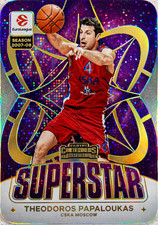 2025-26 Panini Contenders EuroLeague Theodoros Papaloukas Superstar Die-Cut CSKA