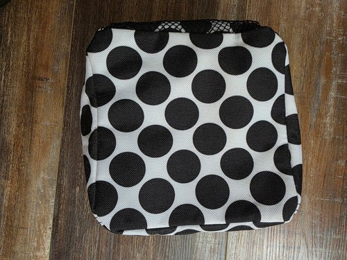 Thirty One Littles Carry-All Caddy lunares blancos y negros organización de 6" - Imagen 3 de 4