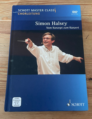 Sach Simon Halsey - Vom Konzept zum Konzert +2 DVD (272 s.) SCHOTT MASTER CLASS