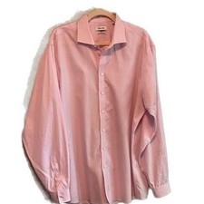 Calvin Klein Tall Performance Non-Iron Pink Modern Tailored Shirt Sz.18