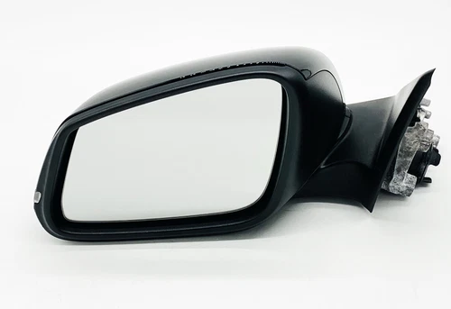 BMW 16-18 F30 F31 LEFT DRIVER SIDE DOOR MIRROR W/O Camera Black OEM