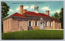 Morristown National Historical Museum NJ Linen Postcard Tichnor Bros