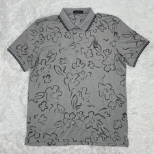 G/Fore Polo Shirt Mens Size XXL 2XL Sawgrass Golf Performance Gray Floral Gfore