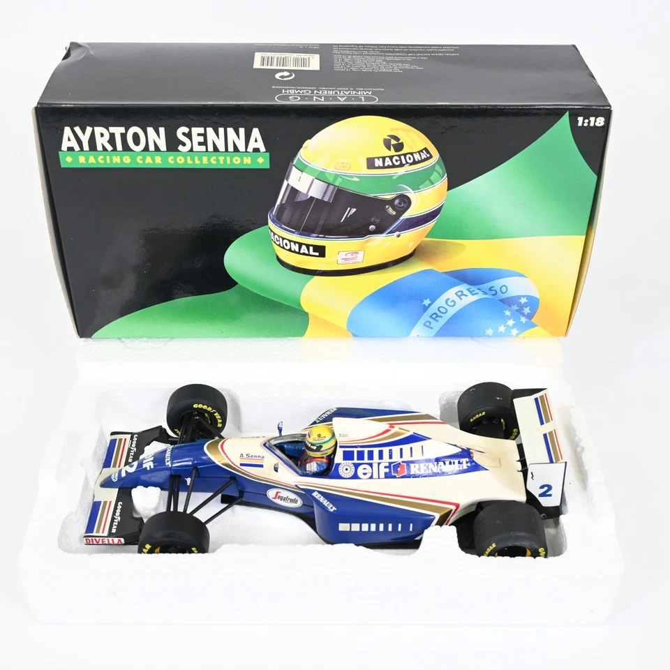 Minichamps Lang 1/18 Ayrton Senna Williams FW16 1994 F1 Diecast Model Car - Image 2 of 4