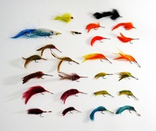 Vintage Colorful, Hand-Tied Fly Fishing Lures - Tarpon Roach Set/25