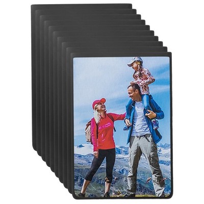 10stk Magnetischer Bilderrahmen, 7 x 5,3 Zoll mit klarem Schutzbeutel, Schwarz