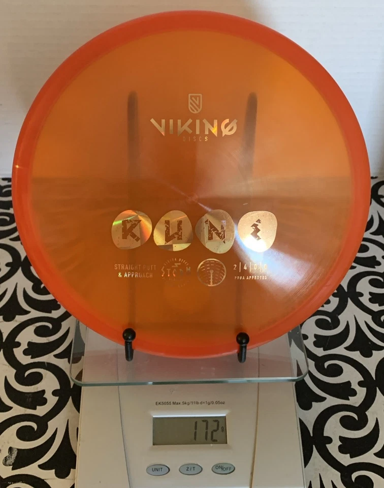 Viking Discs Storm Plastic Rune Putt & Approach 172 Grams Orange - Image 3 of 4