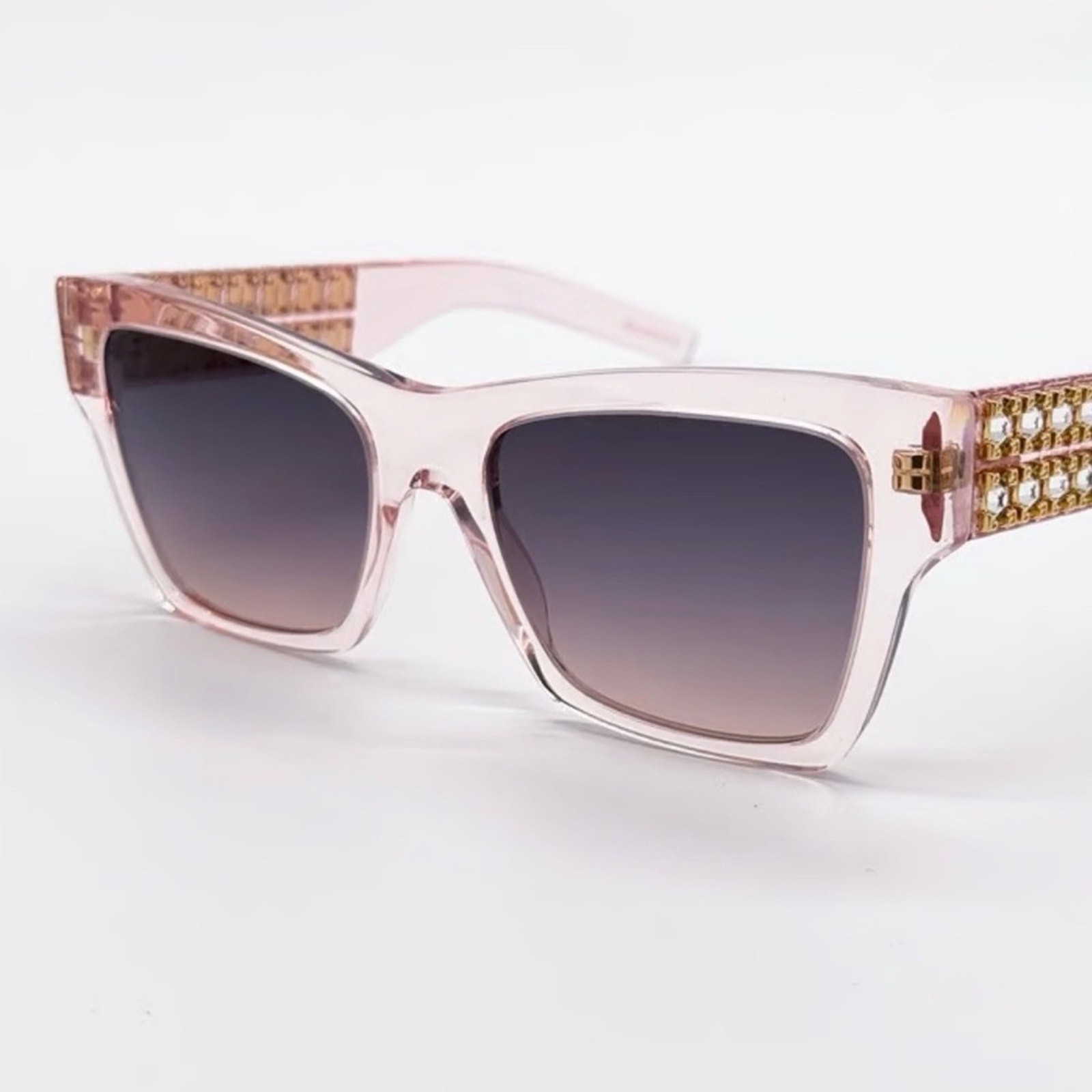 New Givenchy Transparent Pink Sunglasses with CryAuthentic 40076I 72B, Authentic thumbnail 7