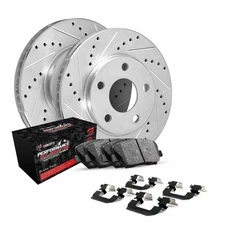 R1 Concepts Wgvh1 48026 R1 Eline Series Brake Rotors   D S   Silver   Perf