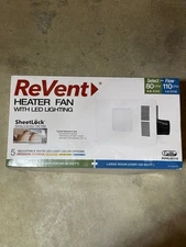 80-110 Adjustable CFM Ceiling Roomside Bathroom Exhaust Fan w/Heater & LEDLights