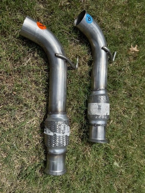 Dodge Viper SRT 2003-2010 3" tubo medio flexible de escape sin gatos (1 juego de L&R) Foto 2 de 4