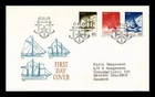 Dr Jim Stamps Norway First Day Cover 3v Ships Gjoa Maud Fram Oslo 1972