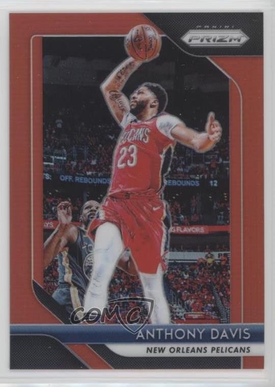 2018-19 Panini Prizm Red Prizm 78/299 Anthony Davis #177 19cf