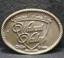 WL03152 VINTAGE 1995  COMING HOME TO WALNOT VALLEY  COMMEMORATIVE BELT BUCKLE