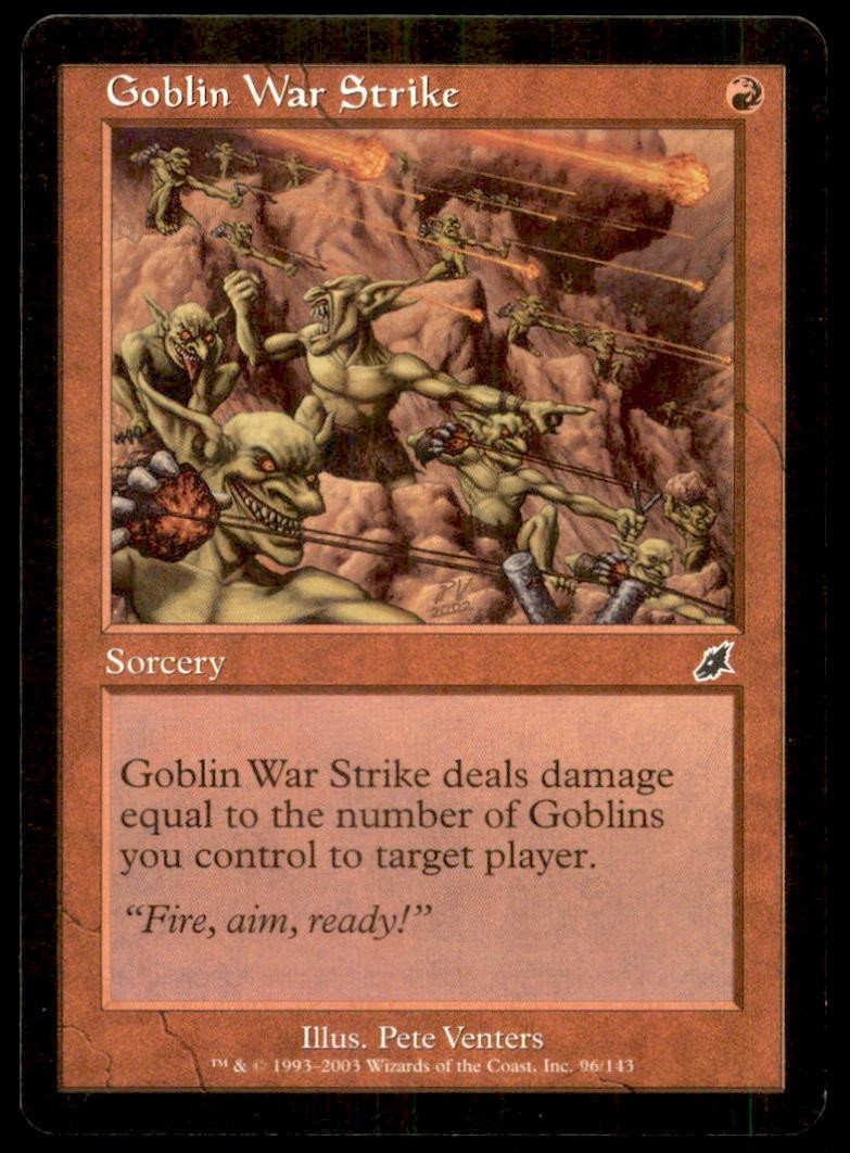 MTG Goblin War Strike LP Light Play Scourge [3948]