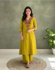 Readymad Cotton Kurta/kurti and plazoo Set for Women's Party Festive Outfit Gift