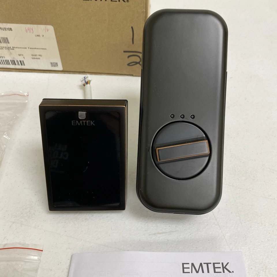 Teclado táctil motorizado Emtek EMP0101US10B EMPowered™ cerrojo sin llave Foto 4 de 4