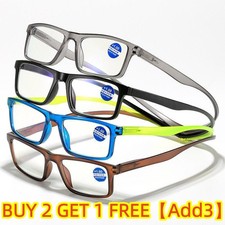 Magnetic Reading Glasses Snap Click Neck Hang Presbyopic Eyeglasses 1.0 4.0 New