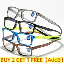 Magnetic Reading Glasses Snap Click Neck Hang Presbyopic Eyeglasses 1.0~4.0 New@
