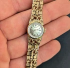 Vintage Seiko Watch Women 11-0549 Mechanical Gold 6" (Runs Fast)