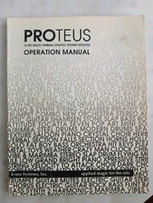E-mu Proteus Synthesizer Rack MIDI Module Original Operation Owner's Manual Book