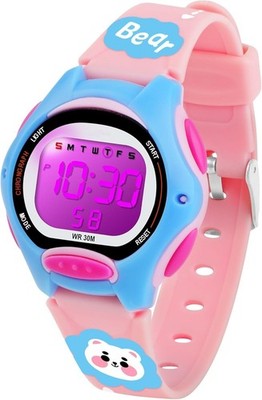 Digitaluhr Kinder, 7 Farben Kinderuhr Junge Mädchen, 3 ATM  Sports Outdoor