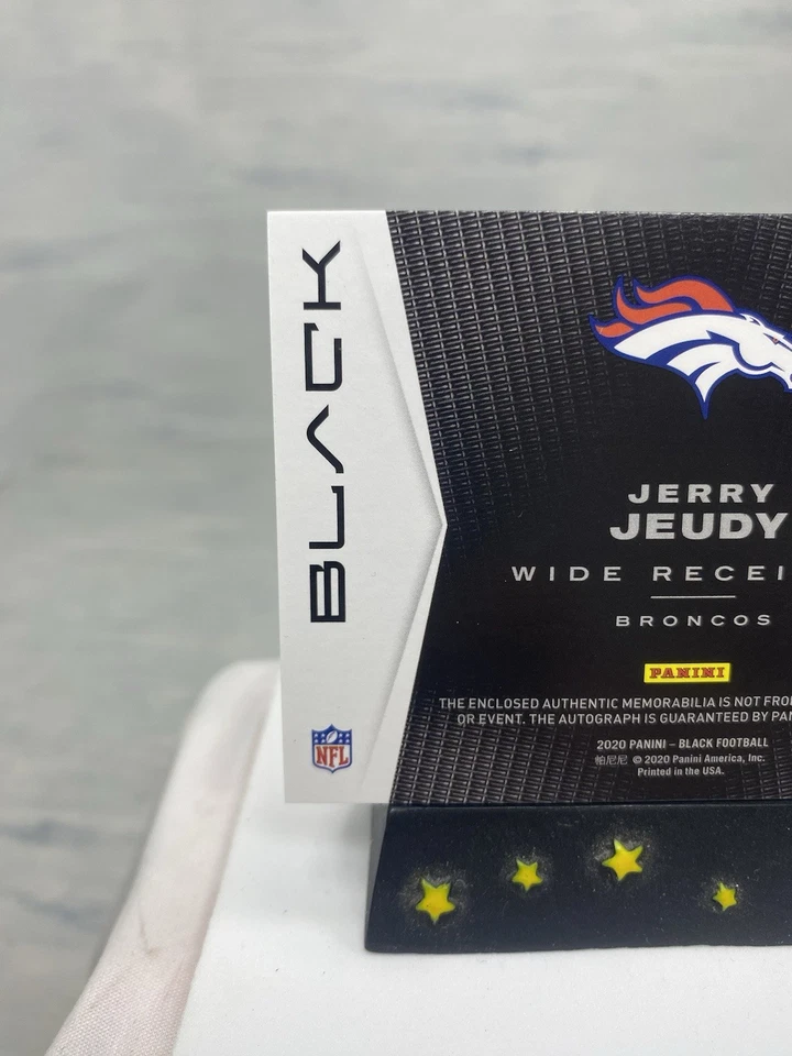 2020 Panini Black Jerry Jeudy Rookie RC  RPA /50 #RSM-JJE  - Image 3 of 4