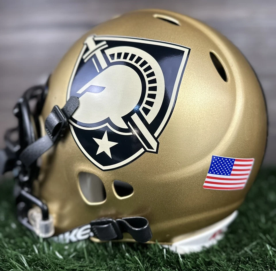 ARMY BLACK KNIGHTS NCAA Riddell  Full Size Football Helmet - Image 2 of 4