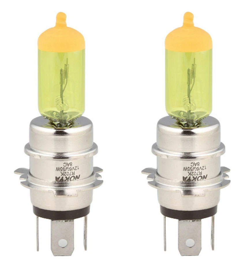 Nokya 2500K Yellow H4H R702K Nok7639 60/55W Two Bulb Head Light Replace JDM Lamp - Image 4 of 4