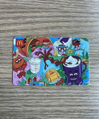 NEW GRIMACE MCNUGGET BUDDIES MCDONALDS COLLECTORS MEAL ARCH CARD