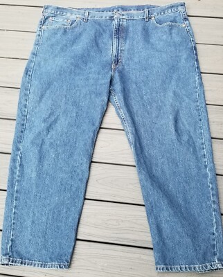 Levi's 550 Jeans 50x30 Men's Blue Regular Fit Straight Leg Denim