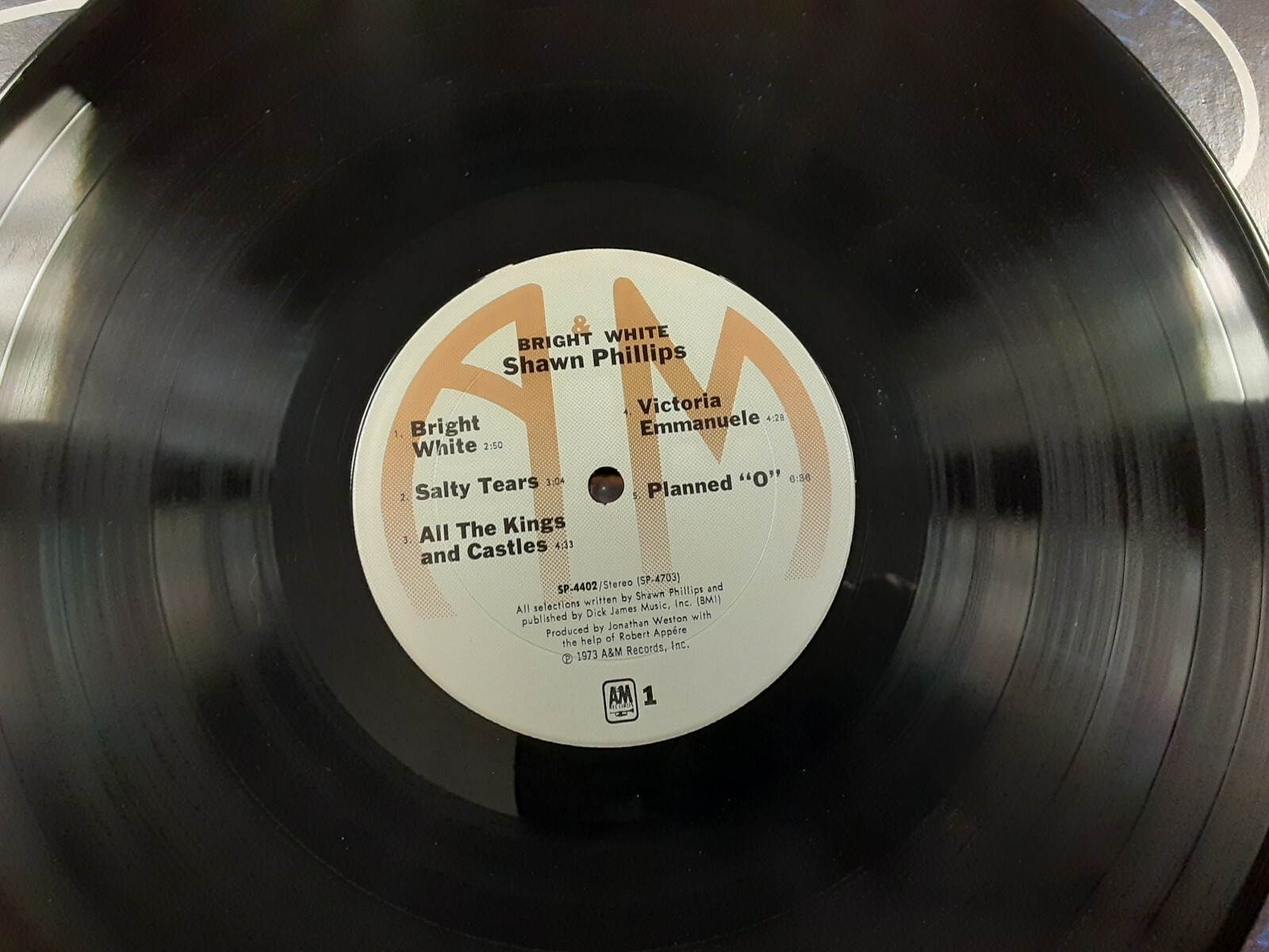 Shawn Phillips Bright White Vinyl LP Record 33 RPM A&M Records SP 4402