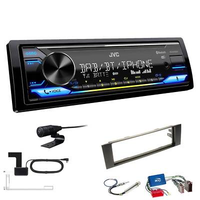 JVC DAB+ Bluetooth USB inkl. Antenne Autoradio für Audi A3 2003-2006 schwarz