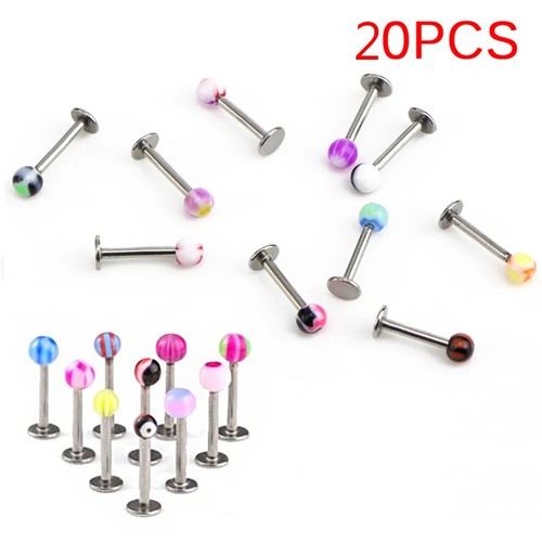 Lots Mixed Belly Button Navel Rings Eyebrow Tongue Bar Nose Ring Studs Piercing - Picture 19 of 37