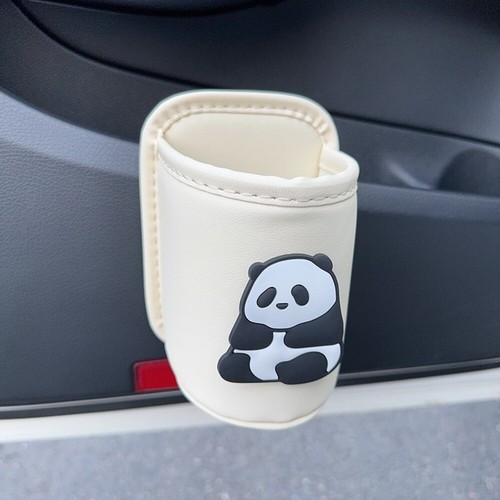 PU Leather Car Cup Holder Panda Cup stand Car beverage rack Automotive - Afbeelding 13 van 21