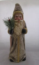 Ragon House Belsnickle Santa Figurine white w/ Berry Bush WS192096  12.25" NEW