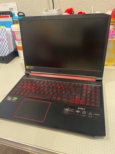 Acer Nitro 5 N22C1 15" Chassis+Screen NO MOTHERBOARD For Parts/Repair AS IS - DW - Picture 3 of 6