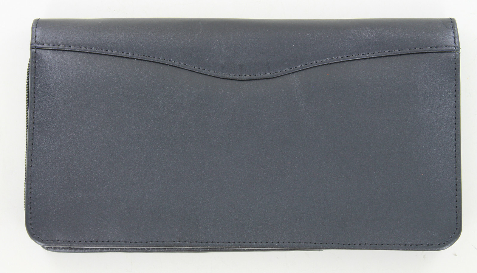 Black Passport Holder with Zipper Closure Travel Organizer-image