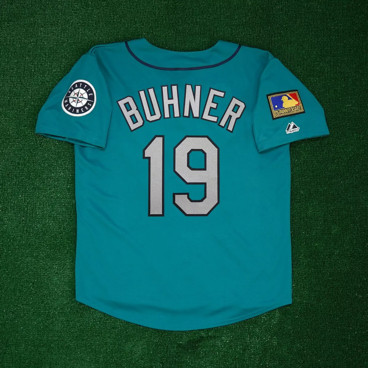 Jay Buhner 1994 Seattle Mariners 125th Anniv. Alt Teal Jersey Men's (S-3XL)