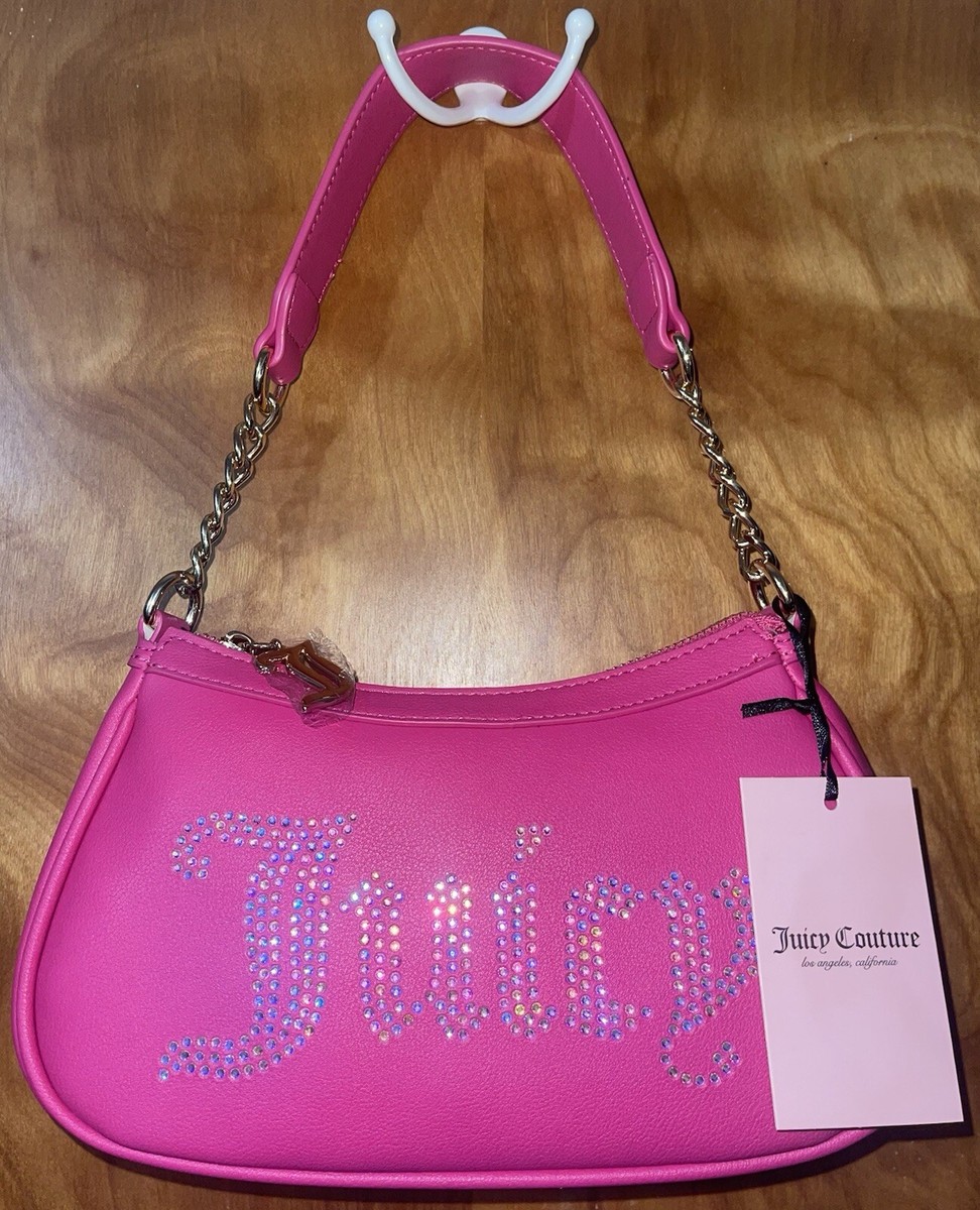 Juicy Couture ピンク ハンドバッグ JUICY COUTURE JUICY PINK UPGRADE U MINI WRISTLET PURSE Brand