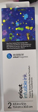 Cricut Infusible Ink Transfer Sheets Blue Paint Splash 2 Sheets 4.5x12