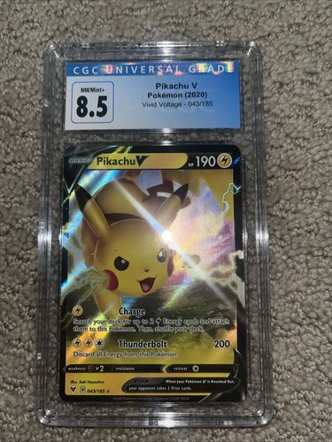 Pikachu V graded CGC 8.5 for sale on eBay