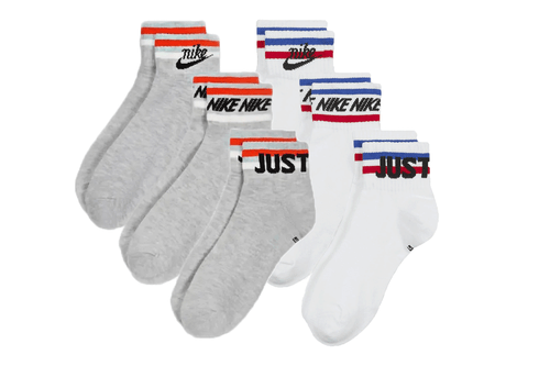 6 Paar Nike Everyday Essential Ankle Sneakersocken Socken Quarter Unisex DX5080 - Picture 2 of 7