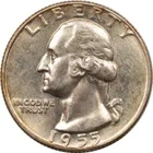 1955-D WASHINGTON QUARTER - UNCIRCULATED GEM!