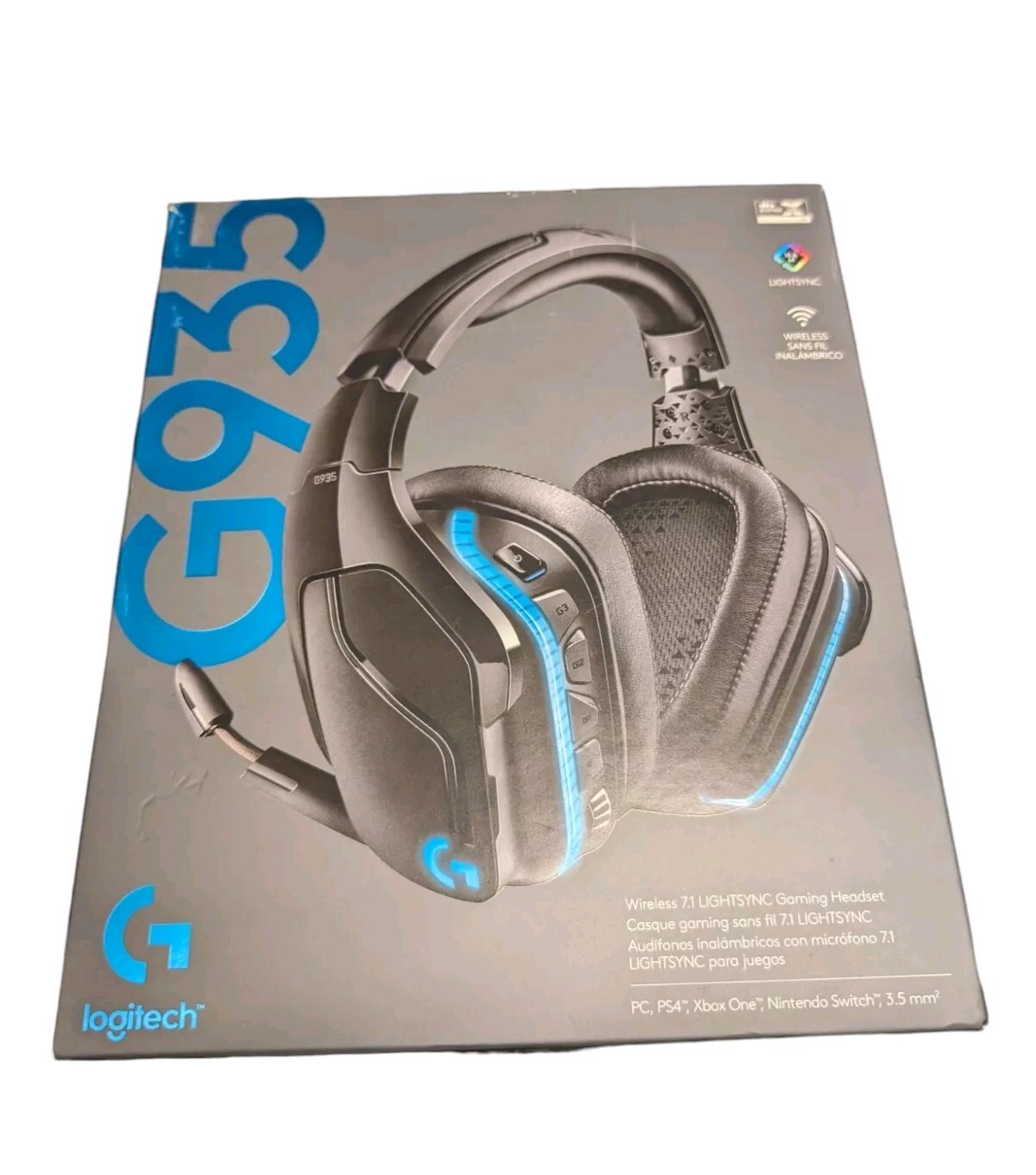 Wireless Headset Logitech G935 PC Gaming Headset, Wireless