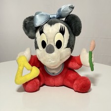Baby Minnie Mouse Plush Applause Triangle Vintage Stuffed Toy Disney