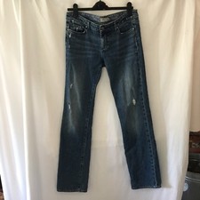 Paige Women's Jeans Jimmy Jimmy Straight Leg Jeans Stretch SZ 29 Distressed Blue