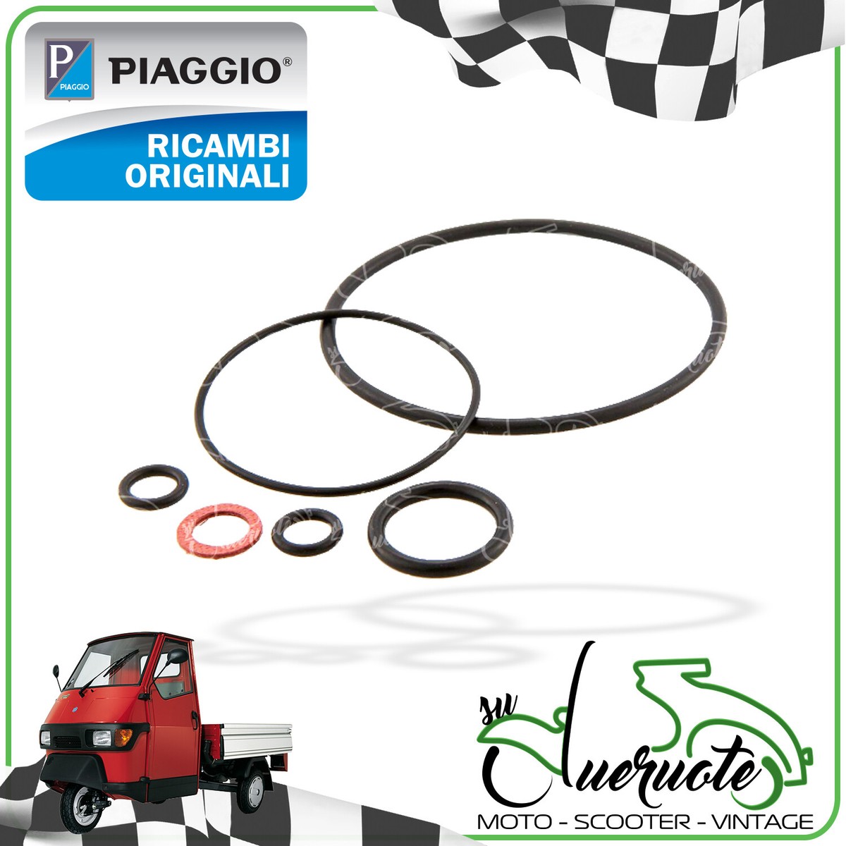 2199 - PISTONE DM 50 PER CILINDRO OLYMPIA PIAGGIO APE 50 TM P FL FL2 Fl3 Rst Mix