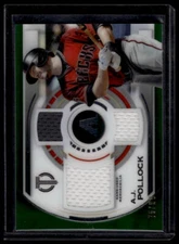 2019 Topps Tribute A.J. Pollock Triple Relics Green 75/99